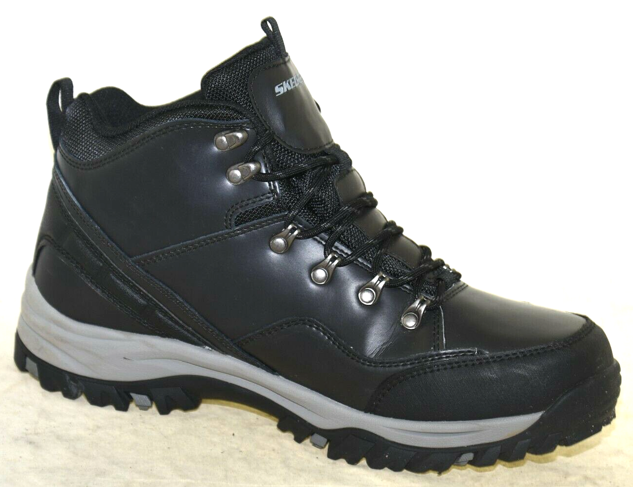 skechers mens relment traven boots black