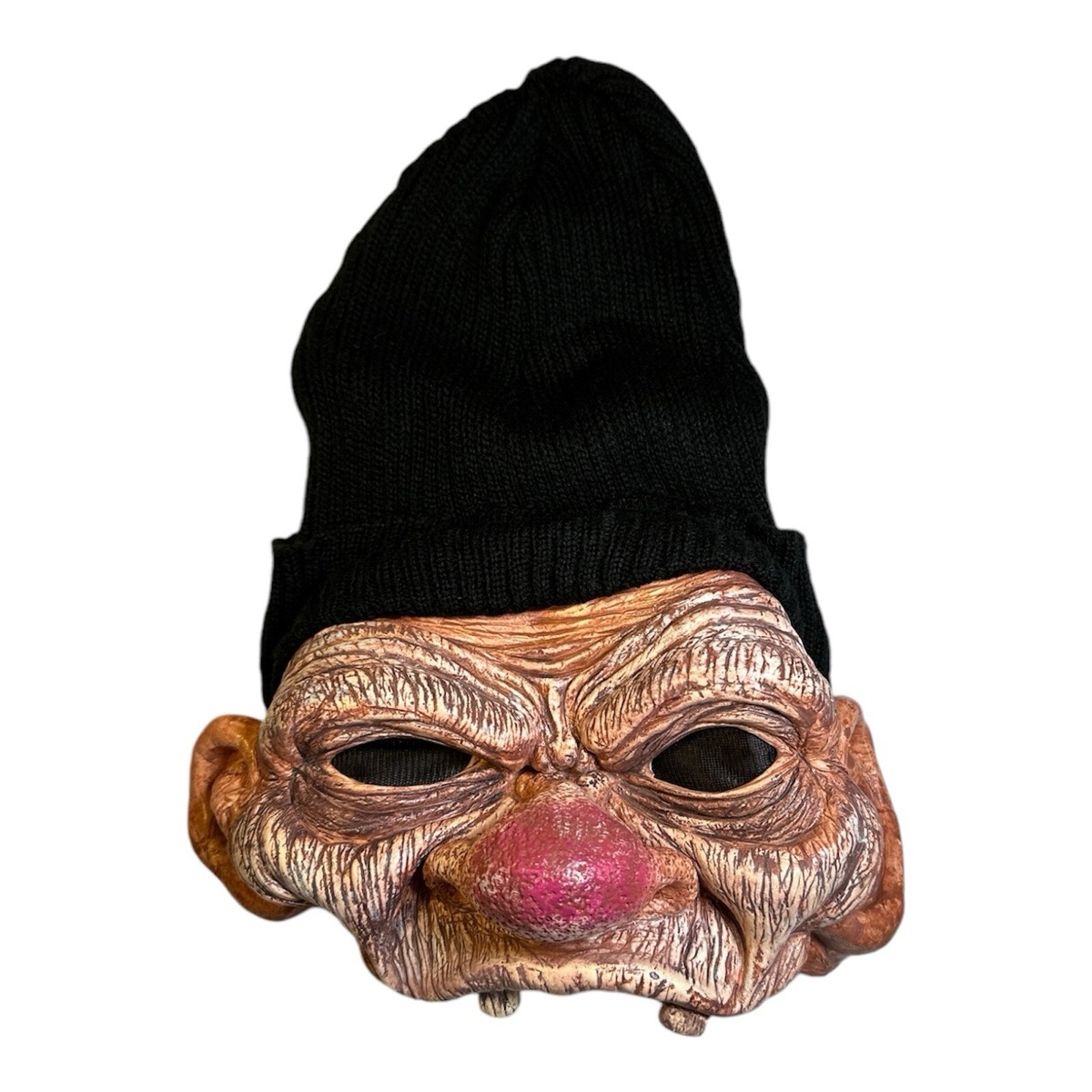 Vintage Halloween Bank Robber Mask / Beanie - Fun World - Hobo Old