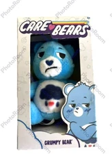 *New Care Bears Grump  Bear Micro 3in Plush With Resting Grump Face On Belly
