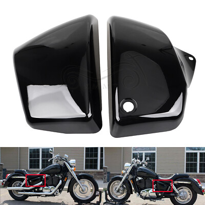 Gloss Black Side Battery Fairing Covers For Honda Shadow ACE 1100 Gloss Black Side Battery Fairing Covers For Honda Shadow ACE 1100