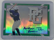 2021 LEAF PERFECT GAME METAL GREEN  REFRACTOR ALVIN KEELS RC AUTO # 3/3