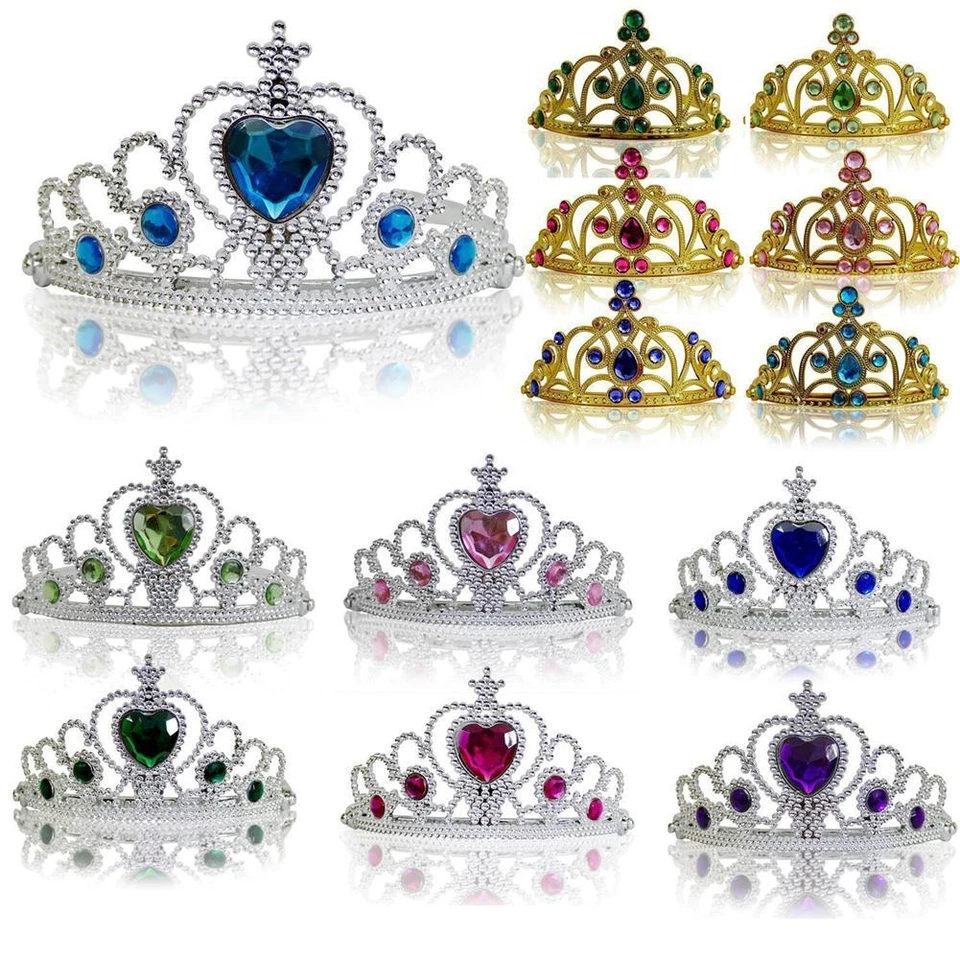 Kinder Mädchen Prinzessin Diadem Kopfschmuck Karneval Fasching Krone Tiara Elfe
