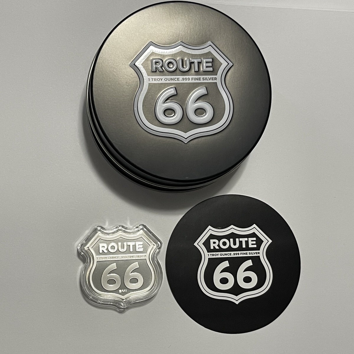 Oklahoma Round Barn Route 66 Coin & Collectible Tin 1 Troy Oz .999