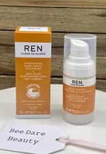REN Clean Skincare Brightening Dark Circle Eye Cream 0.5oz Full Size NIB 51.00