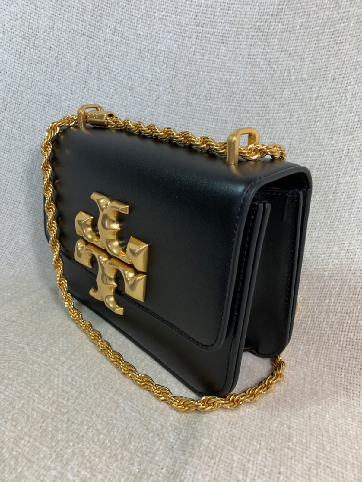 NWT Tory Burch Black Eleanor Small Convertible Shoulder Bag $668