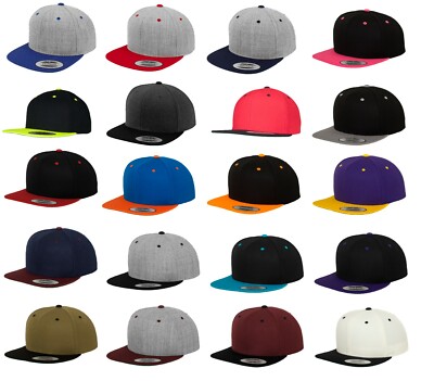 Flexfit Yupoong Classic Snapback 2-Tone Cap Baseballkappe Mütze Retro 6089MT
