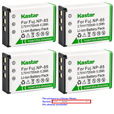 Kastar Replacement Battery for Fuji NP-85 BC-85 & Fujifilm FinePix SL305 Camera