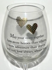 Santa Barbara Design Leigh Standley "LOVE" Wine Glass Signed