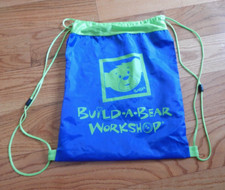 Drawstring Backpack  Build-A-Bear Workshop Plush Bag w/Arm Holes