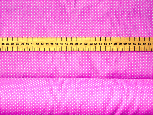 2 mm WHITE PIN SPOTS (POLKA DOTS) ON POLY COTTON FABRIC - Picture 4 of 9