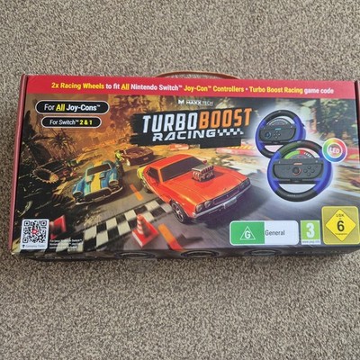 Maxx Tech Turbo Boost Racing Kit für Nintendo Switch 1 und 2 Joycon Controller