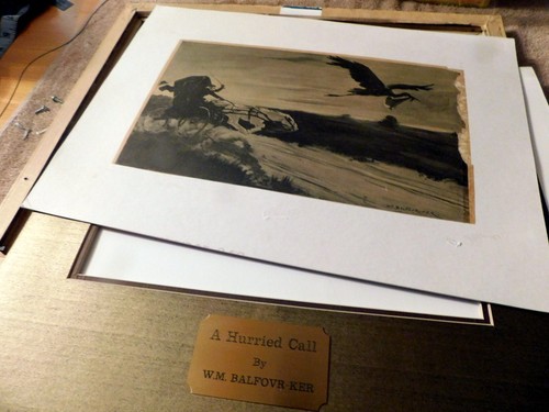 William Balfour Ker (1877-1918) "A Hurry Call" The Doctor v The Stork Art Print - Picture 15 of 22