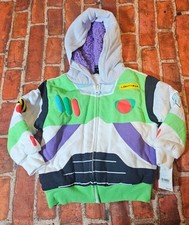 Disney Toy Story Lined Buzz Lightyear Zip Hoodie Jacket Sz 18 Months Nwt