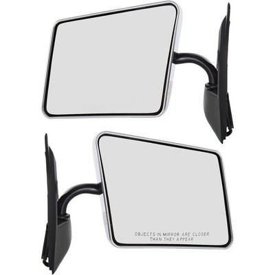 Stainless Steel Chrome Manual Side View Mirrors Pair Set for Blazer S10 Jimmy