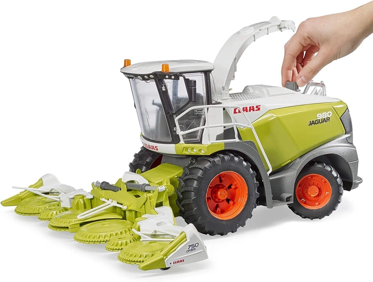 BRUDER 02134 - scala 1:16 - FALCIA -TRINCIA - CARICATRICE CLAAS JAGUAR 980-NUOVO - Immagine 2
