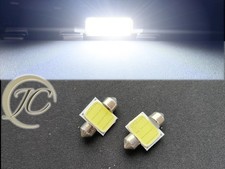 2 X 31mm 36mm 39mm C5w Festoon White Number Plate Interior Cob Led Light Bulbs