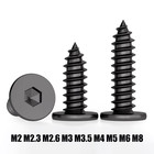 Black 304 Stainless Allen Socket Ultra Thin Flat Wafer Head Self Tapping Screws