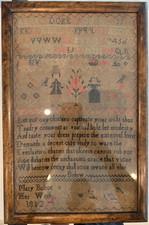 Mother/Daughter Antique English Needlework Sa...