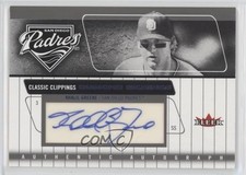2005 Fleer Classic Clippings Diamond Signings Blue Khalil Greene #DS-KG Auto 0b3