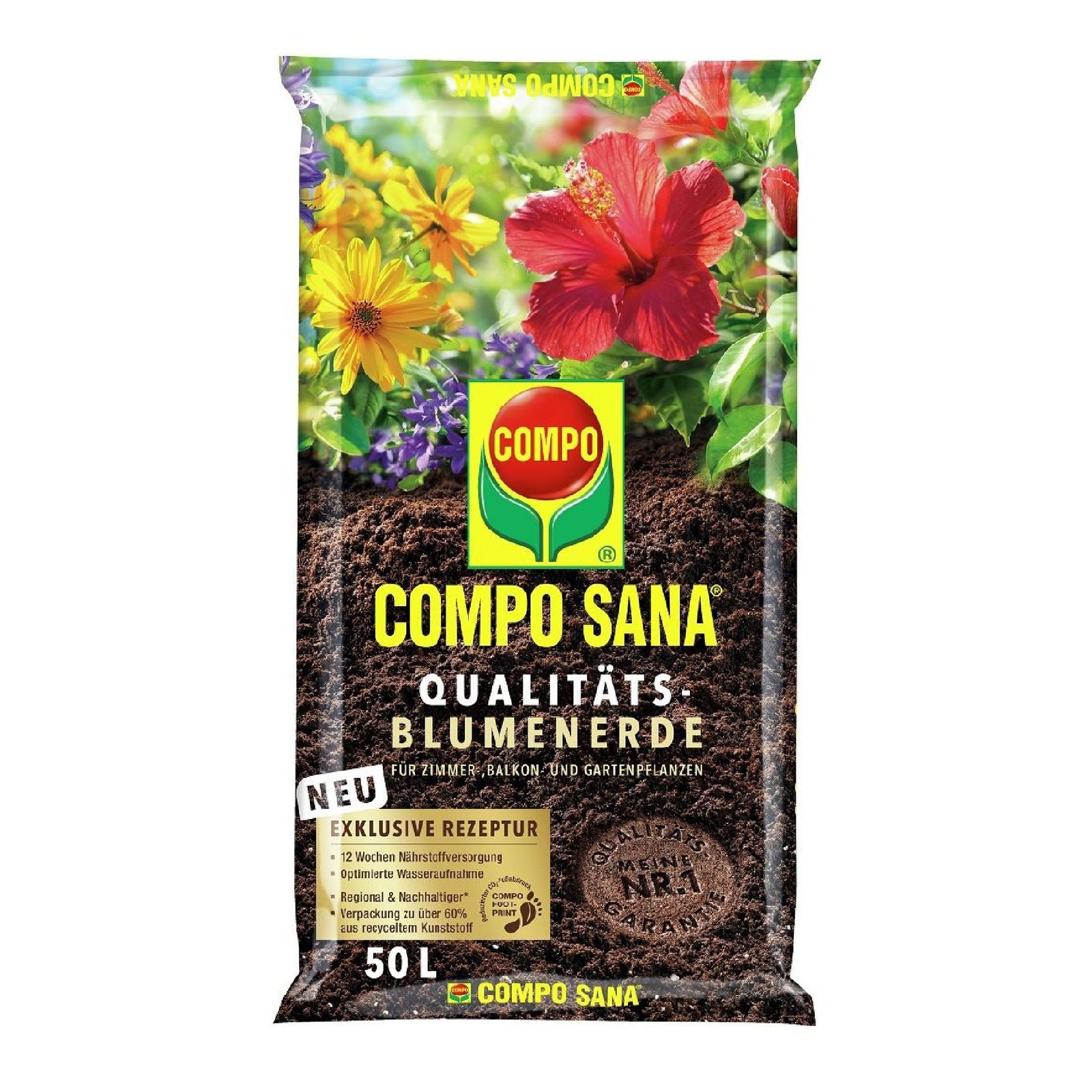 COMPO Sana Qualitäts Blumenerde, 50 Ltr