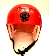 Vintage Pro Tec Helmet 1980s Skateboard Water Sports Red Medium Excellent
