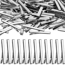 Alligator Hair Clips, 120pcs 2.17 Inch Silver Hair Clips Single Prong Flat Me...