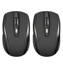 2.4GHz Wireless Optical Mouse with USB Nano Receiver for Laptop PC 2 Pack