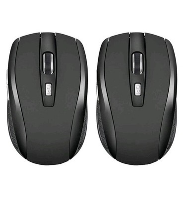 2.4GHz Wireless Optical Mouse with USB Nano Receiver for Laptop PC (2 Pack)
