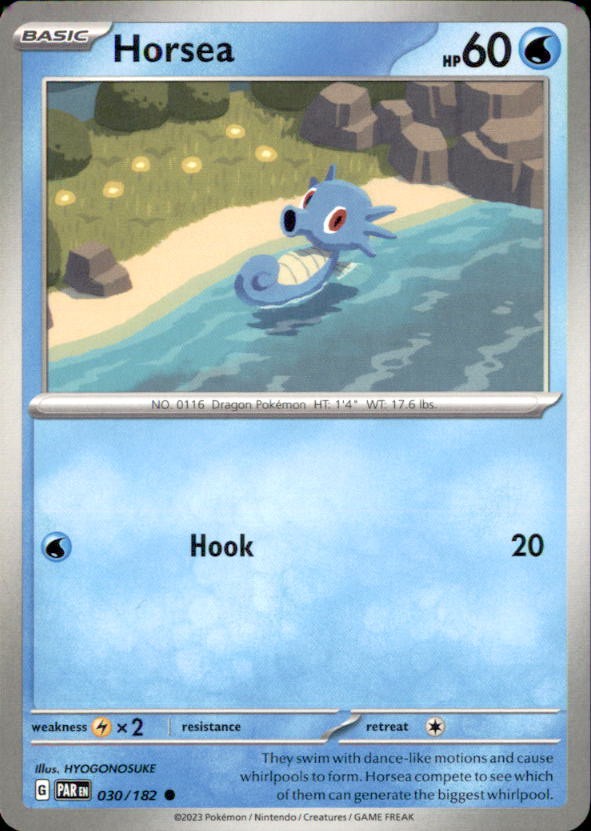 Pokemon Horsea 30/182 Paradox Rift Non-Holo 5 Card Lot