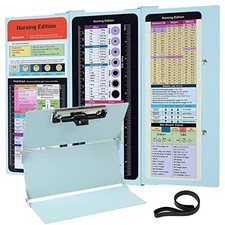 Nursing Clipboard Foldable Pocket Size-Nursing Edition Cheat Aluminum Mint