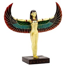 Figurine - Isis - Déesse - Doré - Egypte - Décoration - 19cm hauteur