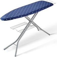 Ironing Board with Bottom Storage Tray, Thickened 4 Layers Iron Board with Heat