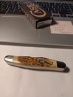 case 10798 amber bone peach seed jig mustrat ss — photo 3