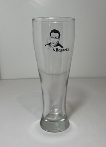 Bogarts Restaurant Char House Beer Glass Pilsner 9.25 Inch Humphrey Bogart