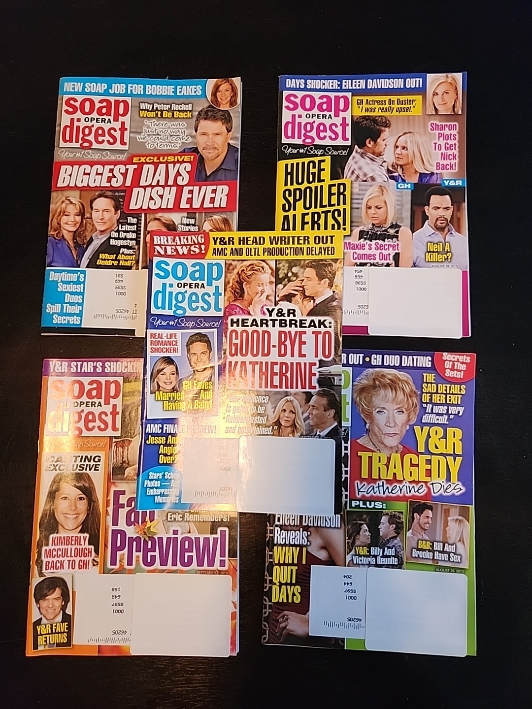 Soap Opera Digest 5-Pack Aug 12, 2013 To Sept 2, 2013