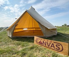 Brand New - 5m Bell Tent - 285GSM Cotton Canvas with Zipped in Groundsheet
