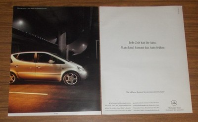 Rare Advertising Mercedes A-Class - Every Time Has Their Car 2003