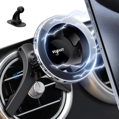 Volport for Magsafe Car Mount [Air Vent & Dashboard]: Magnetic Phone Holder for