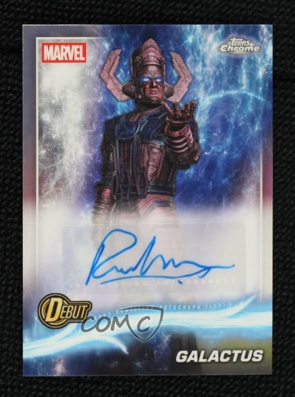 Ralph Ineson as Galactus #AA-RI Marvel 2025 Topps Chrome Studios Autograph trading card — raw and PSA graded price guide