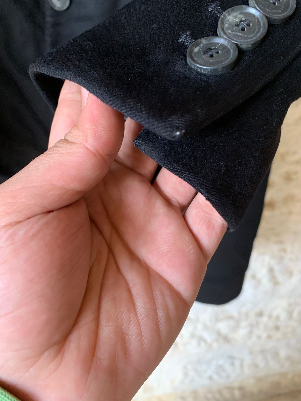 Hugo Boss Wool Cashmere Colombo classic black top over coat 42R thumbnail 13