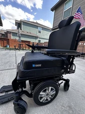 Slight Used Bariatric Wheelchair Quantum J4 HD Power Tilt & Pro Support Cushion