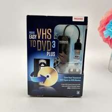 Roxio Easy VHS To DVD 3 Plus Convertor VHS Video Hi8 Video8 Movies To DVD