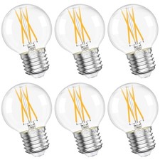G16.5 LED Bulb Dimmable, 6W, 60 watt Equivalent, 4000K Neutral White E26 Globe