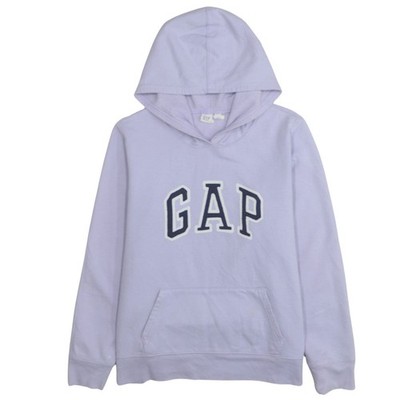 GAP Damen Flieder Hoodie Large Baumwollmischung Pullover Classic Fit