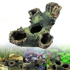 1Pc Fish Tank Ornament Decor Resin Aquarium Landscape Rockery Mountain Hide Cave