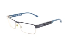 Diesel DL5020 005 Blue Metal Semi Rimless Optical Eyeglasses Frame 55-17-140 DL