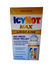 Icy Hot Max No Mess Pain Relief Roll On - 2.5 Fl Oz EXP 03/2026