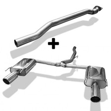 FOX Racinganlage ab Kat je 1x100mm gerollt Opel Insignia 2.0l 4x4 Sports Tourer