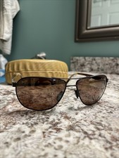 MAUI JIM CASTLES Matte Chocolate  HCL Bronze Polarized Sunglasses 