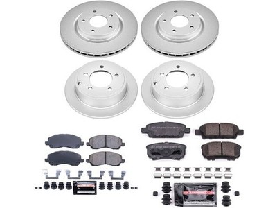 For 2007-2012 Dodge Caliber Brake Pad and Rotor Kit Power Stop 88393RXHB
